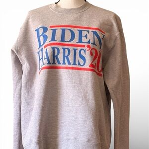 Gray Biden Harris '20 Unisex Sweatshirt, Size Large